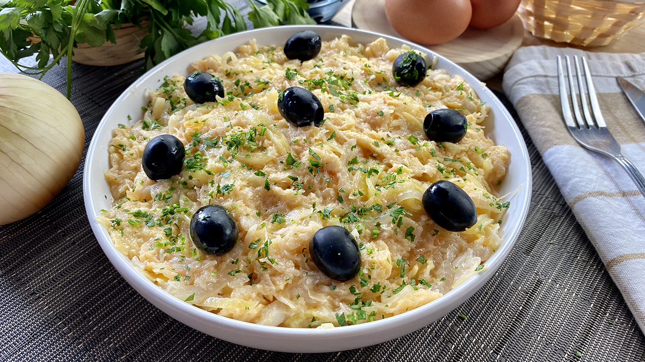 Bacalao a brás, receta portuguesa de aprovechamiento