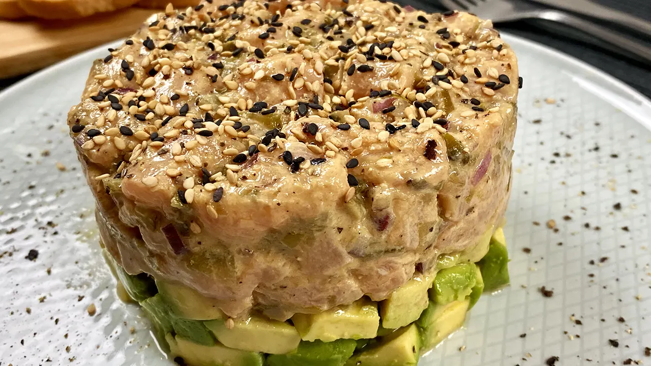 Como hacer un tartar de salmon