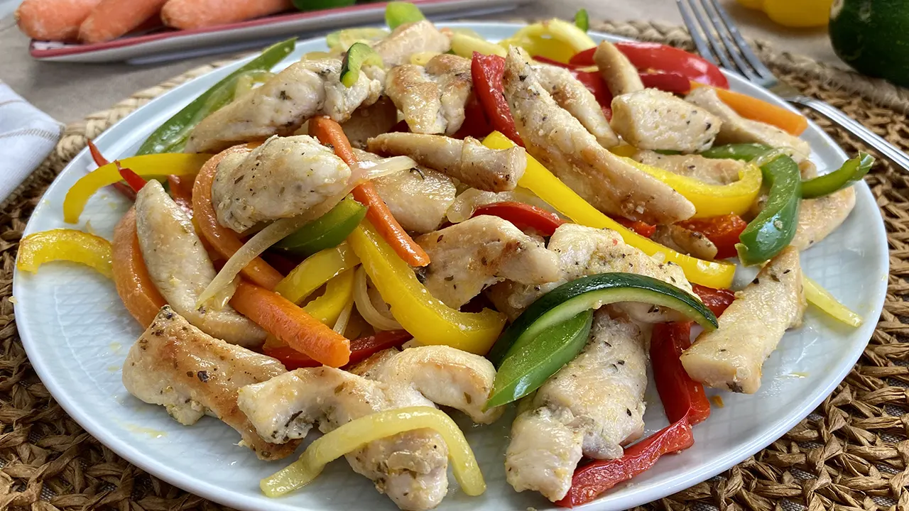 Introducir 49+ imagen pollo con verduras saludable