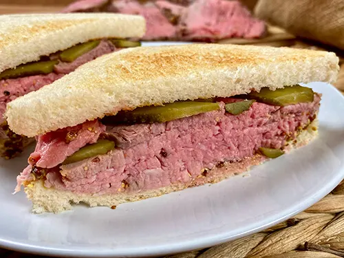 Receta de sandwich de roastbeef